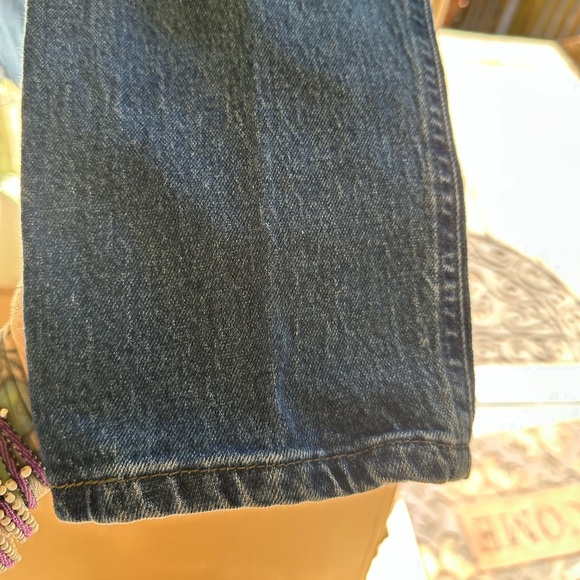 VINTAGE Lee Blue Denim Jeans-Straight Leg-Size 25/26 - Picture 12 of 14
